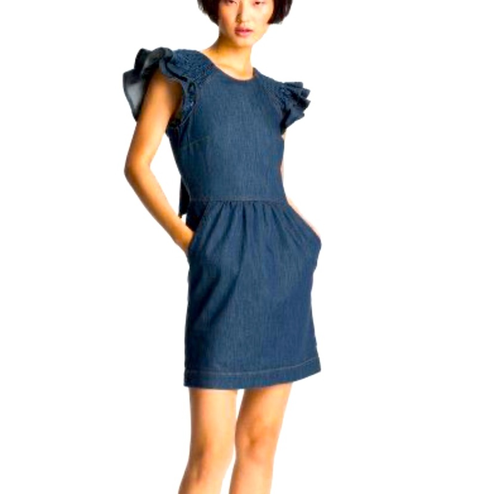 Ref Valentino jean dress with bow